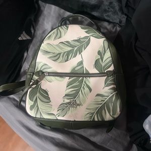 LIKE NEW COACH BACKPACK PALM LEAVES